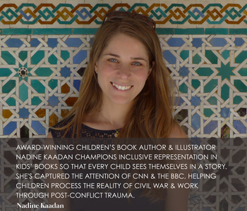 Award-winning children’s book author and illustrator, Nadine Kaadan