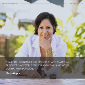 Shona Gupta, Founder and CEO of Marharindee Skincare Line